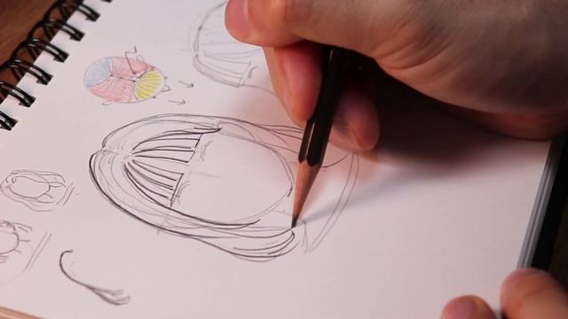 ENG) how to draw hair / short straight hair and long curly hair / with pencil смотреть онлайн