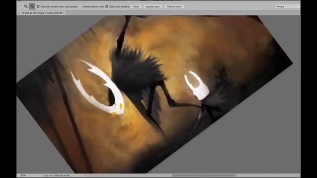 Hollow Knight Fanart - Process video смотреть онлайн