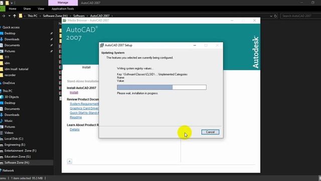 AutoCAD 2007 Install Tutorial смотреть онлайн