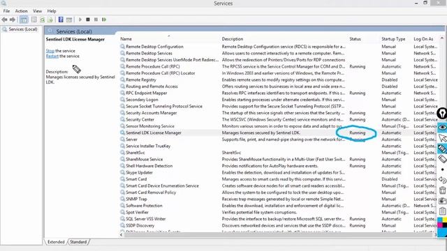 Starting The Sentinel LDK License Manager