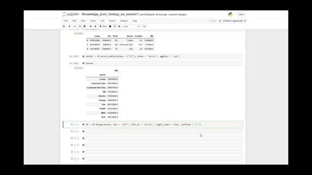 Python: Pivot Table, VLookup, Weighted Average. Data: https://www.fiknowledge.com/python-tutorial смотреть онлайн
