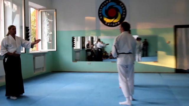Показательные выступления взрослой школы Айкидо "Сатори" 1.09.2014 смотреть онлайн