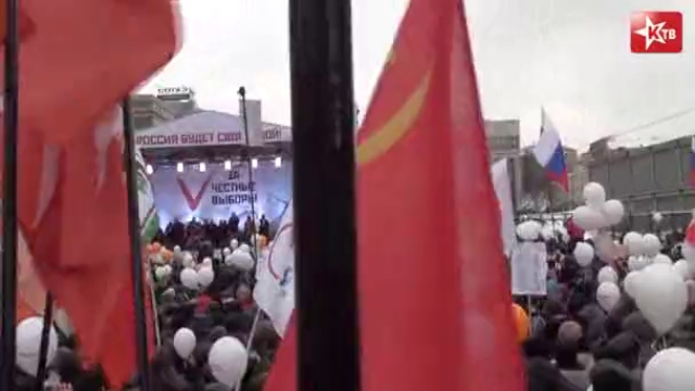 Митинг 24 декабря 2011. Москва. Освистали Немцова. смотреть онлайн