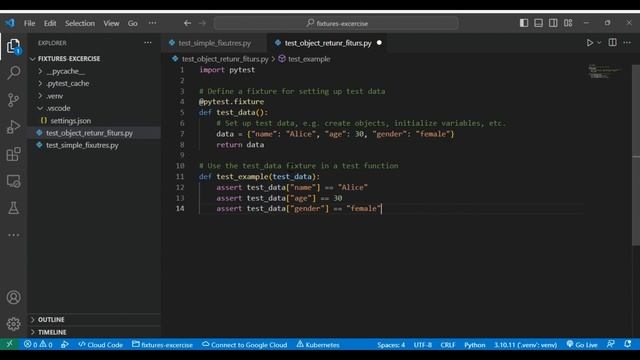 Mastering Unit Tests using pytest :Part 03 -Tests fixtures using pytest смотреть онлайн