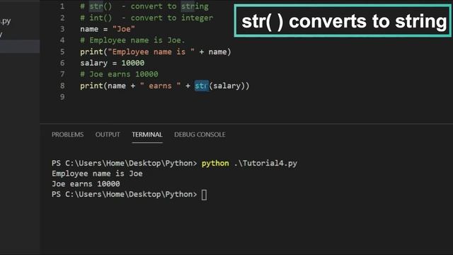 STRING CONCATENATION IN PYTHON | str() and int() | 2020 смотреть онлайн