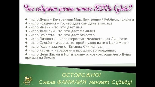Осторожно, смена Фамилии меняет СУДЬБУ! смотреть онлайн