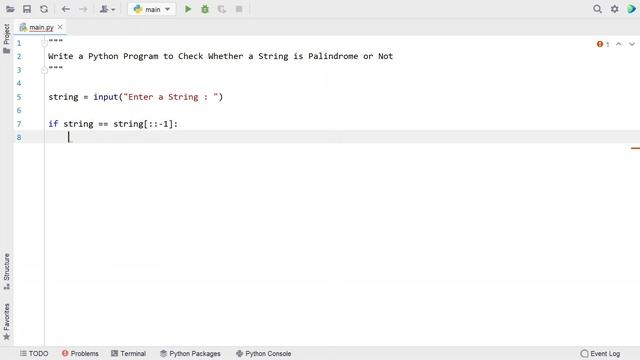Write a Python Program to Check Whether a String is Palindrome or Not смотреть онлайн