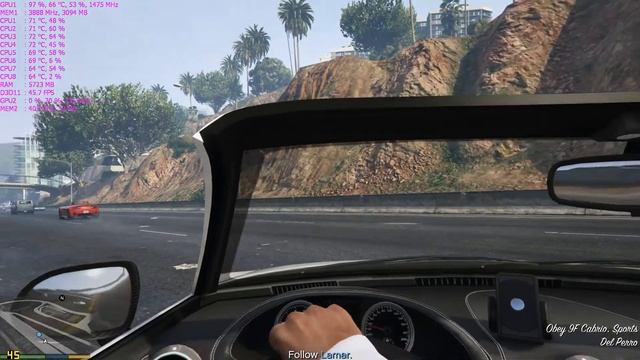 Grand Theft Auto V - GTX970 + Xeon E3 1230V2 - various settings - Влияние на някои настройки смотреть онлайн