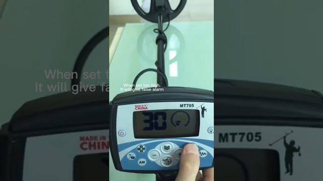 MT705 Metal Detector How To Set And Test.