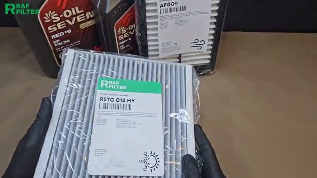 Распаковка комплекта для ТО стандарт RAF FILTER MT006S смотреть онлайн