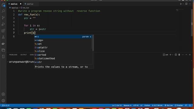 2 write a program reverse string without reverse function || Best Python Programming Questions смотреть онлайн