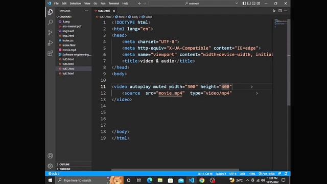 HTML Tutorial : Adding Video, Audio, Docx & PDF Files in Html | Web Development Tutorial #7 смотреть онлайн