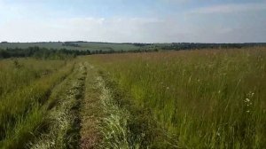 Сенокос минитрактором DongFeng 244 полный цикл от покоса до тюкования!