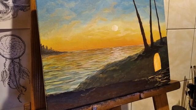 Рисую акрилом #14 Путь Третьего Солнца смотреть онлайн