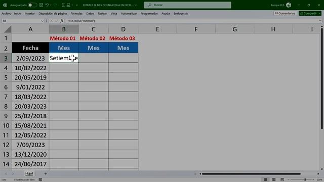 ?EXTRAER EL MES DE UNA FECHA EN EXCEL(3 Métodos) смотреть онлайн