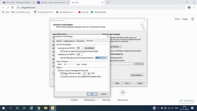 How To Configure  Yahoo Mail In Outlook 2010 | Yahoo Mail Settings For Outlook 2010