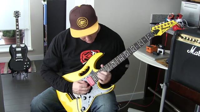 Ibanez JEM Jr Yellow Over Eric Moore Drumeo смотреть онлайн