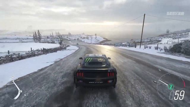 Ford Mustang RTR 1000hp Forza Horizon 4⚡Formula DRIFT DESCENSO Y ASCENSO en "NEEDLE CLIMB" смотреть онлайн
