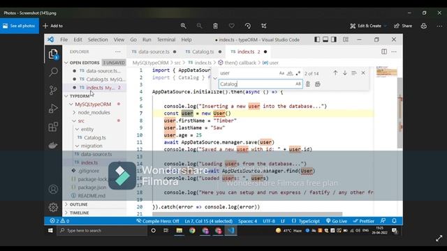 typeorm | typescript смотреть онлайн