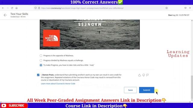From Brand to Image | Coursera | Course 3 | Complete Quiz Answers + Assignment смотреть онлайн