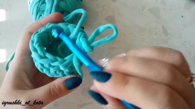 МК Стаканчик из трикотажно пряжи ариант 2