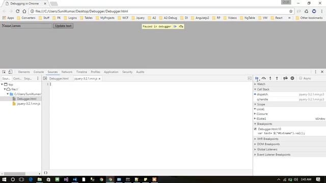 Debugging JavaScript in chrome Part 1 смотреть онлайн