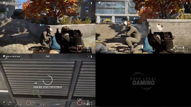 Payday 2 Splitscreen - Gameplay on Nucleus Coop [Bain Transport Park] смотреть онлайн