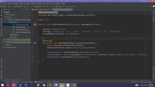 44. Android Sqlite Database Tutorial 3 - Coding Splash Screen and AddStudentActivity - Urdu/Hindi смотреть онлайн