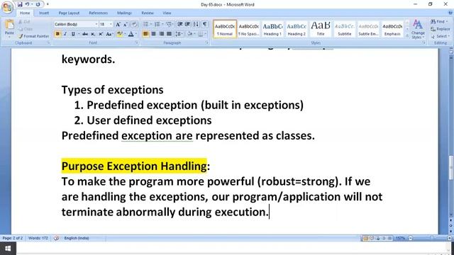 Exception Handling part1 смотреть онлайн