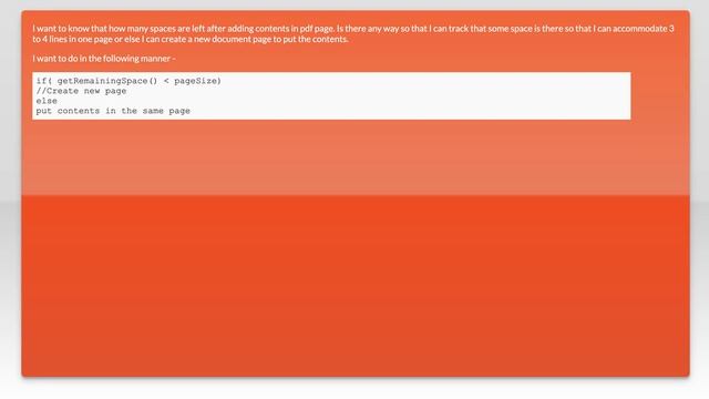 How to know the remaining space in pdf in iText pdf смотреть онлайн