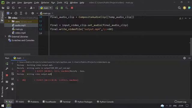 Adding Background Music to your Video using Python MoviePy Audio Length is greater than Video Lengt смотреть онлайн