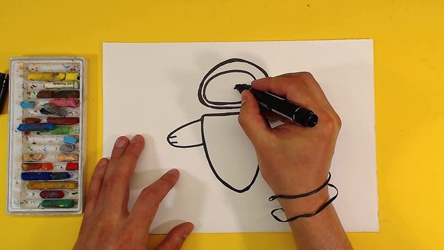 Как нарисовать ЕВУ из мультика Валл-И / Уроки рисования для детей