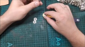 Работа с кожей. Как устанавливать кольцевые  кнопки. Урок Кожевенного Ремесла