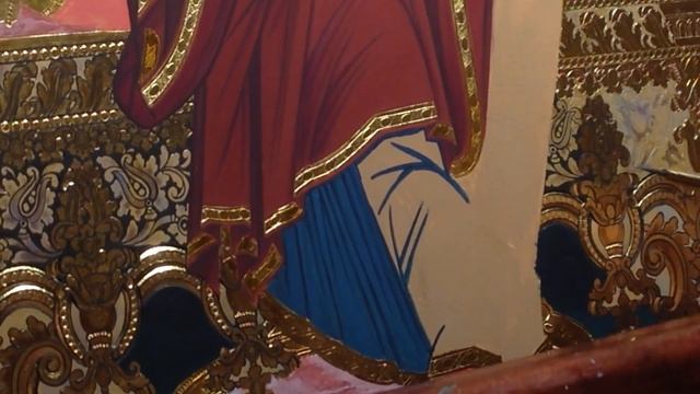 Иконопись. Письмо иконы.Написание драпировок. Пантанасса. Всецарица. смотреть онлайн