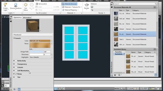 การสร้างหน้าต่าง 3D จากแบบ 2D 1 AutoCAD 2014 смотреть онлайн