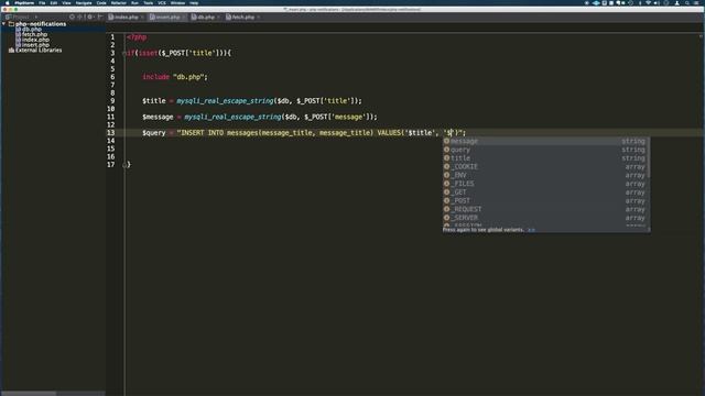 PHP Realtime Notifications with AJAX part 4 смотреть онлайн