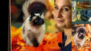Вебинар по живописи от Ольги Базановой - "Котик в листве". Пишем маслом