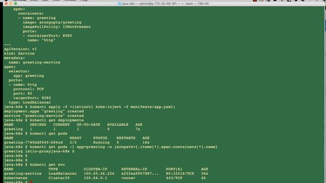 Istio installation in a Kubernetes cluster смотреть онлайн