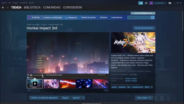 HONKAI IMPACT 3 STEAM смотреть онлайн