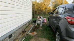 18. Навес своими руками. Как я устанавливаю опалубку под столбы.