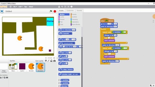 Creating an Obstacles game in Scratch 2 смотреть онлайн