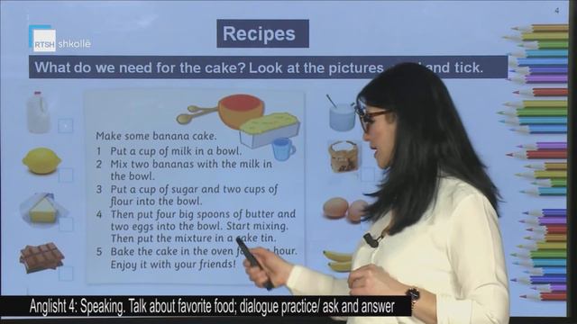 Anglisht 4 - Speaking: Talk about favorite food; dialogue practice/ ask and answer смотреть онлайн