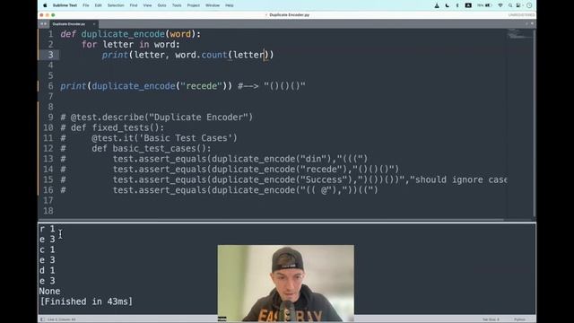 Codewars (Python?) | Duplicate Encoder | kyu6 смотреть онлайн