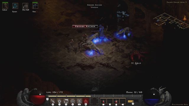 Diablo II: Resurrected Beta PS5/4K walkthrough -Diablo 2 ACT2 PART2 -druid gameplay Arcane Sanctuar смотреть онлайн