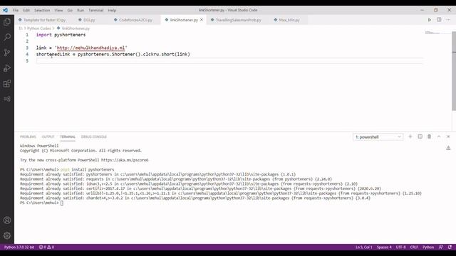 Create your personal URL Shortener using Python смотреть онлайн