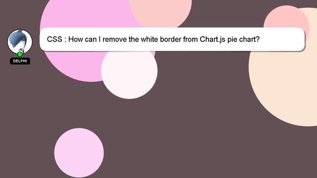 CSS : How can I remove the white border from Chart.js pie chart? смотреть онлайн