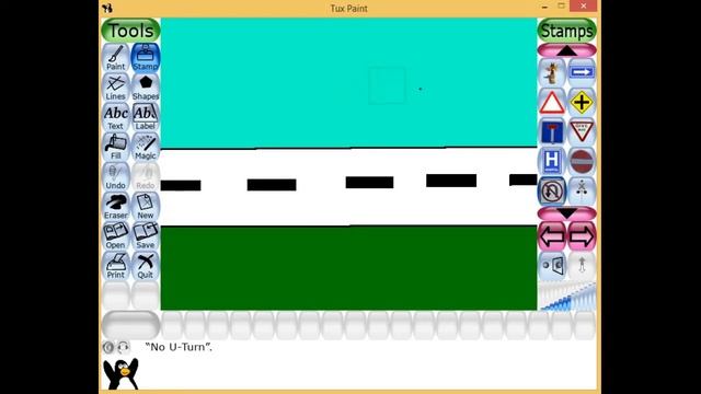 How to draw a Road Scene in Tux Paint смотреть онлайн