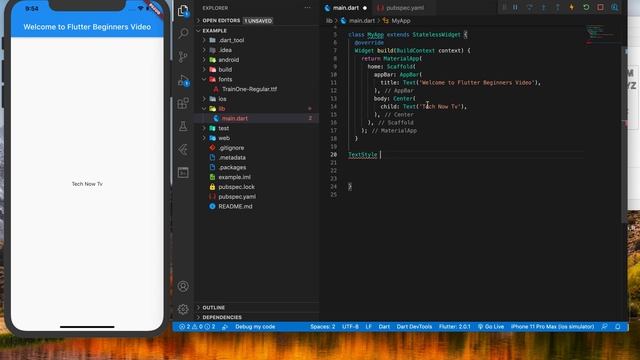 Flutter & Dart | 9 - Using a Custom Fonts in Your App | Googles Framework смотреть онлайн
