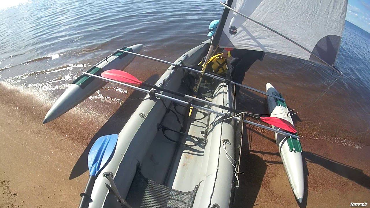 Байдарка шуя-2 с парусным вооружением. смотреть онлайн