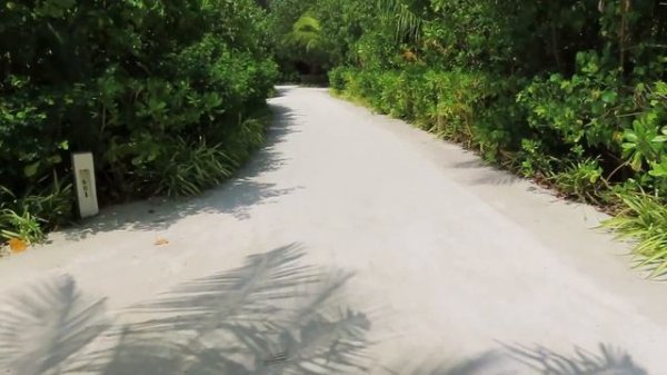 Maldives Island (Varu by atmosphere trip March 2023) walking trail to water villa,